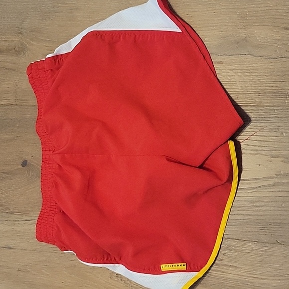 Nike Dri Fit Live Strong Red And White Athletic Shorts Size Xsmall - Picture 3 of 6